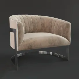 Barrel lounge chair